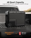 WOLFBOX 12V Car Fridge Freezer - 45L Dual-Zone Portable Electric Cooler