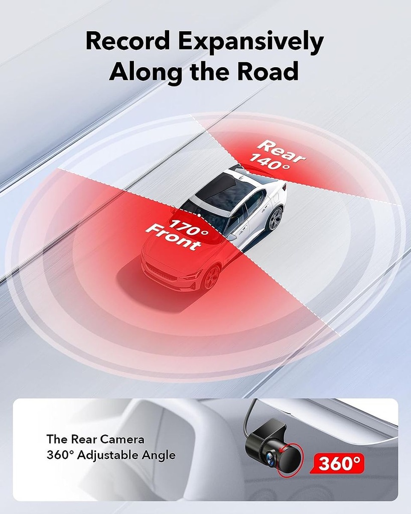 REDTIGER F7NP Dash Cam Front Rear4K Full HD for Cars Wifi GPS