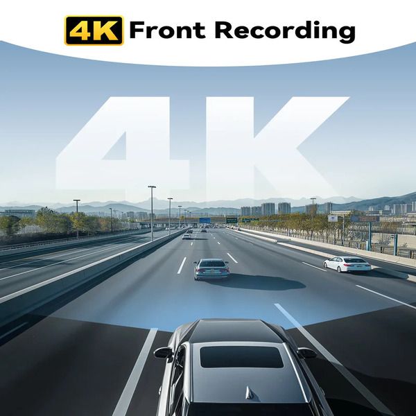 REDTIGER F9 Lite 4K Front Dash Cam - WDR, ADAS Alerts, 24H Parking Monitor