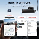 REDTIGER F9 Lite 4K Front Dash Cam - WDR, ADAS Alerts, 24H Parking Monitor