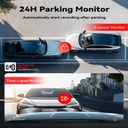 REDTIGER F9 Lite 4K Front Dash Cam - WDR, ADAS Alerts, 24H Parking Monitor