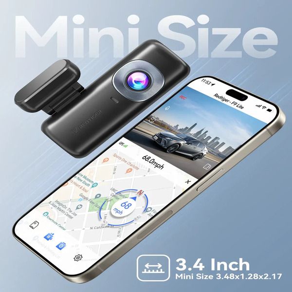 REDTIGER F9 Lite 4K Front Dash Cam - WDR, ADAS Alerts, 24H Parking Monitor