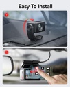 REDTIGER A4 4K Front & 1080P Rear Dash Cam - 5GHz Wi-Fi, 64GB Card, GPS