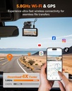 WOLFBOX X3 2.5K 60FPS Dash Cam with STARVIS 2 Sensor, GPS, Wi-Fi & ADAS