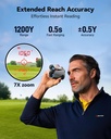 REDTIGER GolfVue Series 2 Golf Range Finder with Slope,, 7X Magnification