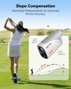 REDTIGER Golfvue Series 3 Mini Range Finder with Slope Switch, 1200-Yard