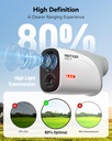 REDTIGER Golfvue Series 3 Mini Range Finder with Slope Switch, 1200-Yard