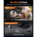 Wolfbox 12000mAh & 150PSI Heavy Duty Tire Inflator - Double-Cylinder 58LPM