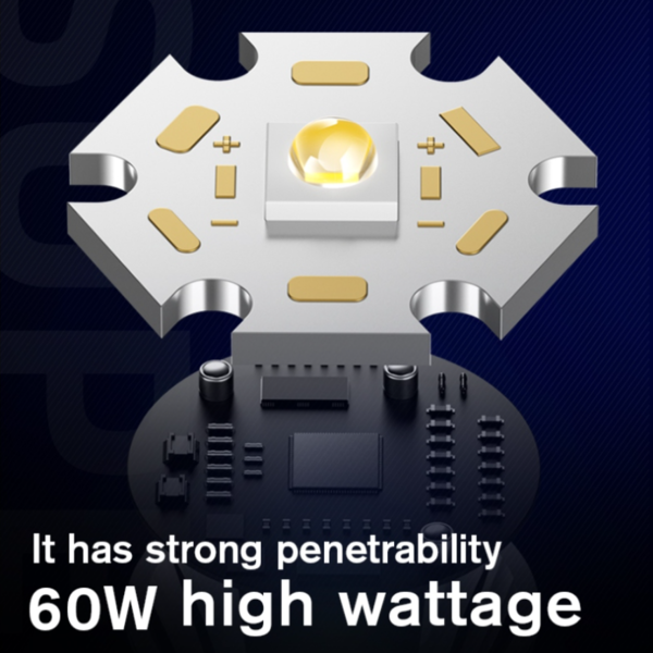 SUPERFIRE L20 Long-Range Heavy-Duty Flashlight - 5000 Lumens, 600m Beam