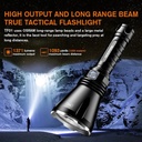 GODFIRE TF01 High-End LED Flashlight - 1371 Lumens, 1000m Beam Distance