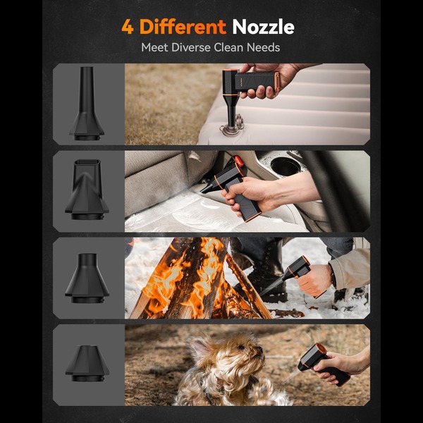 WOLFBOX MF50 Electric Air Duster - 110000RPM Cordless Mini Blower