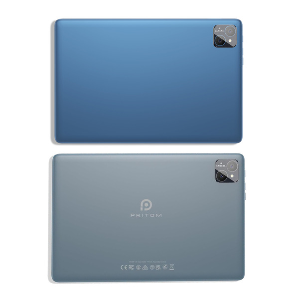 Pritom P30h 10.1" Tablet, 6GB RAM, 128GB ROM, 4G LTE, Android - Blue
