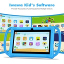 PRITOM K7 Pro Kids Tablet - 7" 4GB RAM, 32GB ROM, Case with Side Handles - Blue