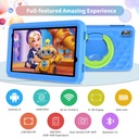 Pritom Tab 8 Pro Kids - 8GB RAM, 64GB ROM, Parental Controls, 5000mAh - Blue