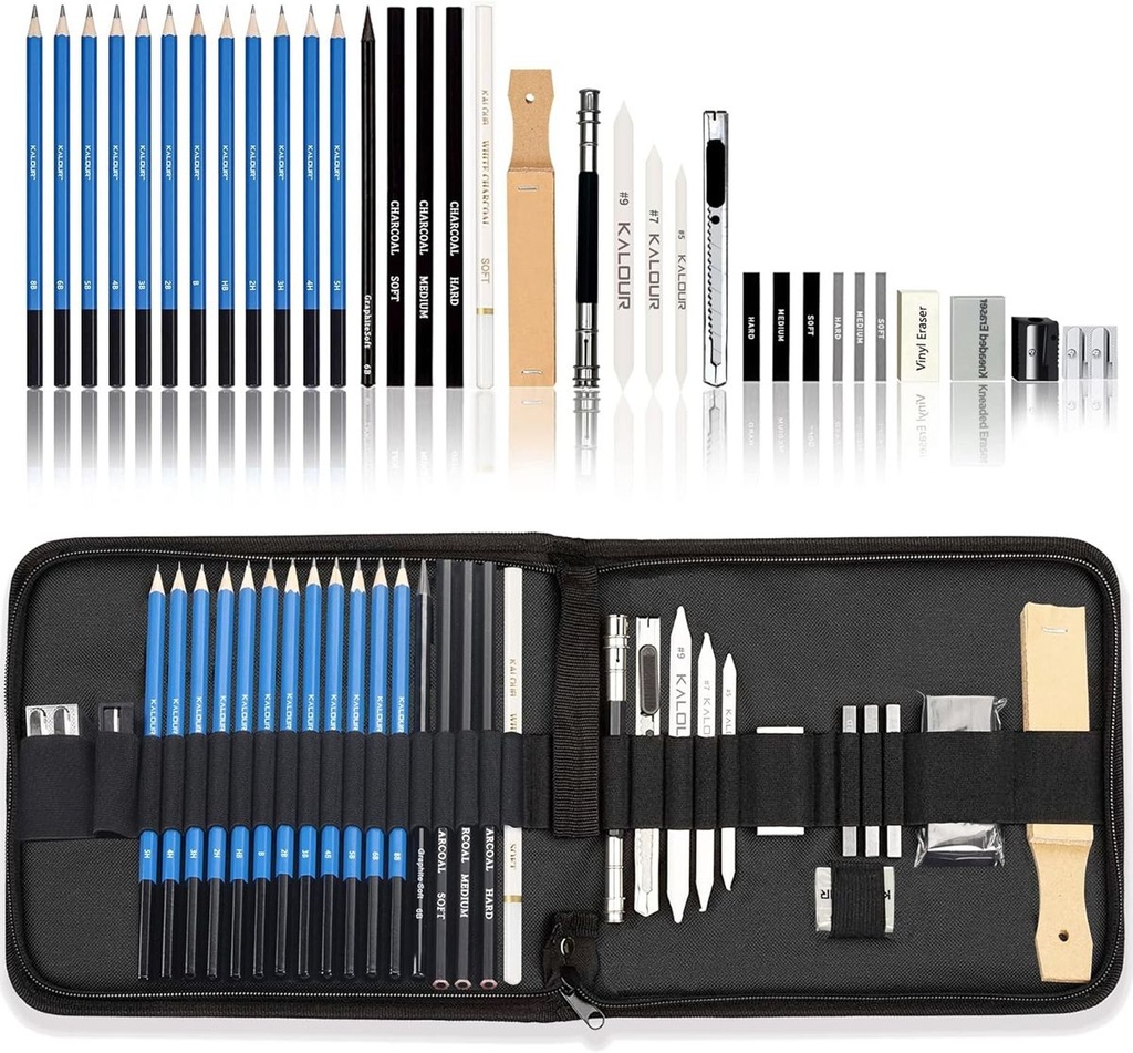 KALOUR 33 PCS Sketching Pencil And Drawing Pencil Set