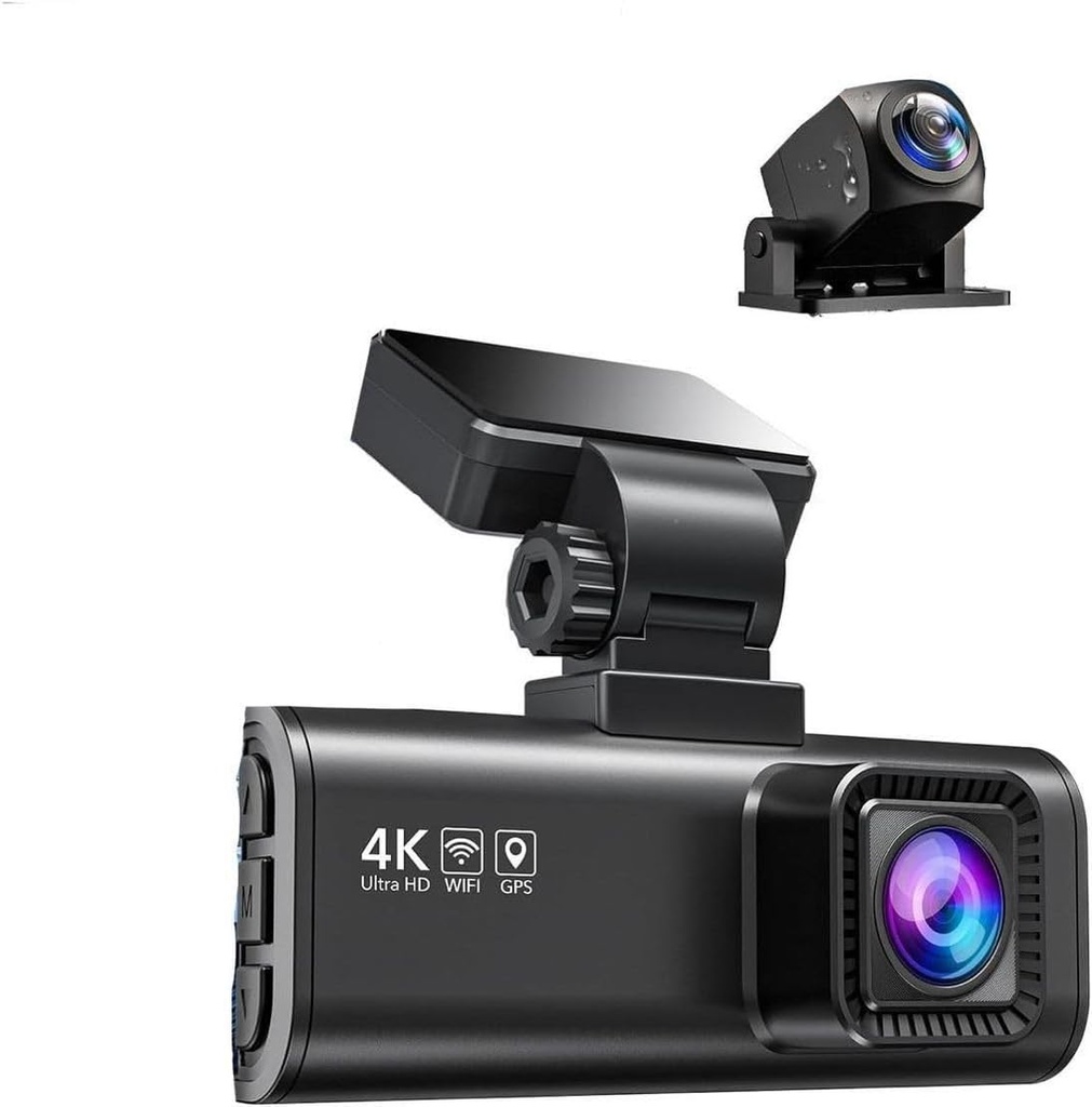 REDTIGER F7N 4K Dual Dash Cam with 64GB Card, Built-in WiFi GPS