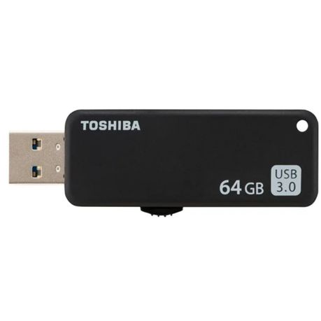 FLASHDRIVE TOSHIBA 64GB SLIDE BLACK U365